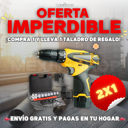 Kit Taladro Inalámbrico - Compre 1 LLeve 2